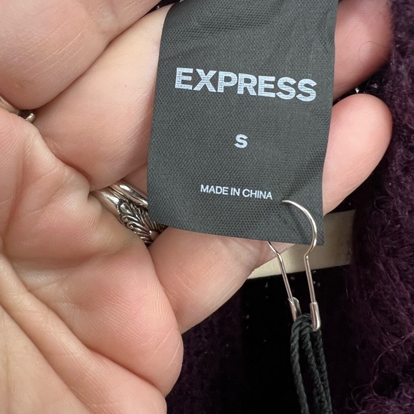 Express two chic ways wool blend cropped sweater S - Picture 10 of 14